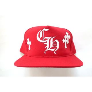 Chrome Hearts - Chrome Hearts Marty Boy Cross Patch Hat赤の Chrome Hearts - Chrome Hearts Marty Boy Cross Patch Hat赤の