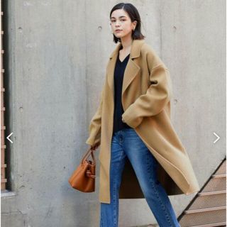 アダムエロぺ ロングコート(レディース)(ブラウン/茶色系)の通販 37