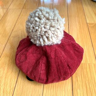 アカチャンホンポ(アカチャンホンポ)のアカチャンホンポ　ポンポンベレー帽　50cm 美品(帽子)
