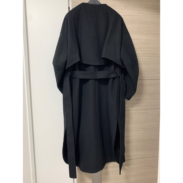 BLACK by moussy(ブラックバイマウジー)の【室内試着のみ】ウールロングコート　 レディースのジャケット/アウター(ロングコート)の商品写真