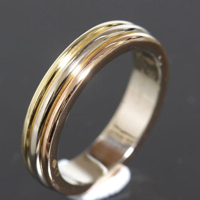 カルティエ Cartier スリーカラー リング 11号 K18 3.5mm幅 - www