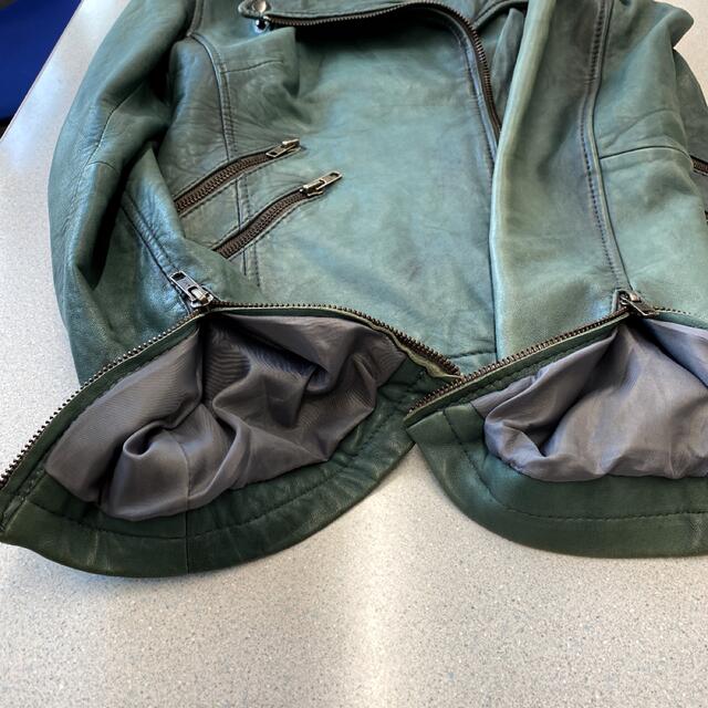 オランダ　goosecraft製　スウェード　ライダースジャジャケット