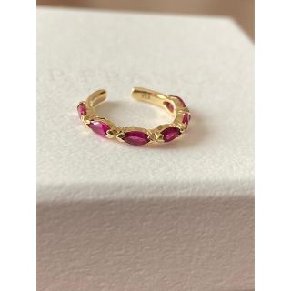 H.P.FRANCE - 最終お値下げ♥️ルビーK18イヤーカフ 片耳用の