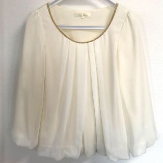 ロペピクニック(Rope' Picnic)のロペピクニック　オフホワイト　シフォンブラウス(シャツ/ブラウス(長袖/七分))