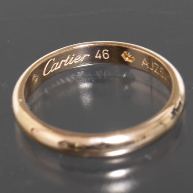 Cartier(カルティエ)のカルティエ ダイヤ シンプル リング size46 K18PG 4370A レディースのアクセサリー(リング(指輪))の商品写真