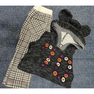 エフオーキッズ(F.O.KIDS)の子供服　パンツ　セーター　ニット 80サイズ　セット(パンツ)