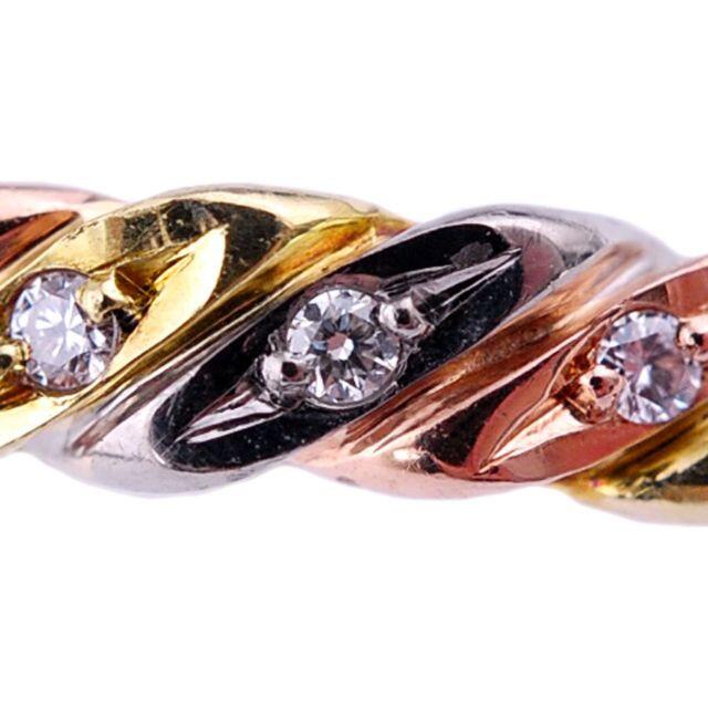 Christian Dior(クリスチャンディオール)のkiri様専用　クリスチャンディオール　リング　750　3カラー　ダイヤ　11号 レディースのアクセサリー(リング(指輪))の商品写真