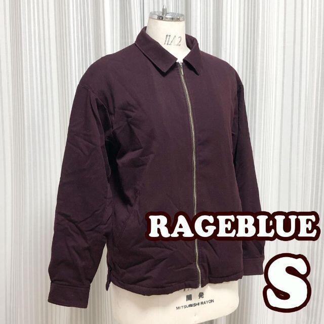 RAGEBLUE(レイジブルー)のRAGEBLUE　襟付きダウンジャケット　エンジ　S　M　L レディースのジャケット/アウター(ダウンジャケット)の商品写真