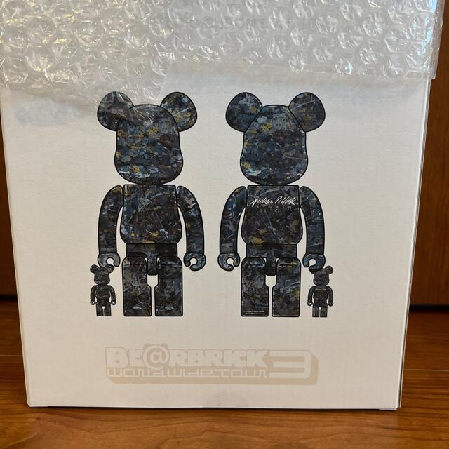 MEDICOM TOY(メディコムトイ)のBE@RBRICK Jackson Pollock CHROME 400％ エンタメ/ホビーのフィギュア(その他)の商品写真