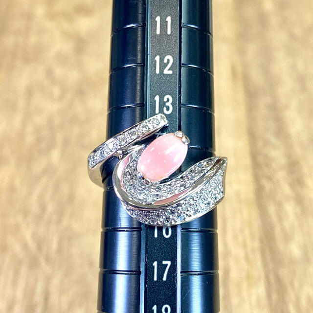 一級品!Pt900 コンクパール ダイア リング 10.04g M535