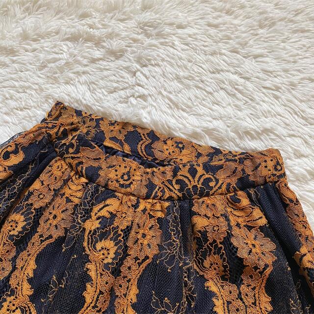 GRACE ネイビーの通販 by kanae’s shop｜ラクマ CONTINENTAL スカラレースギャザースカート 38 特価在庫