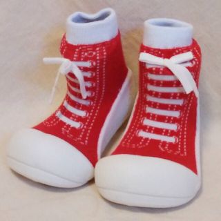 baby feet(ベビーフィート)ベビー用ルームシューズ・レッド(その他)