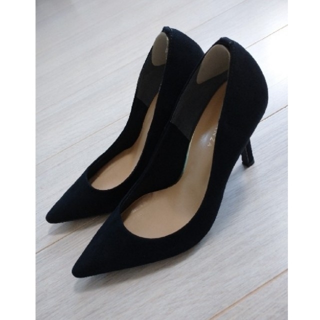 ESPERANZA(エスペランサ)のESPERANZA ポインテッドトゥ ピンヒール パンプス 23cm 黒 美品 レディースの靴/シューズ(ハイヒール/パンプス)の商品写真