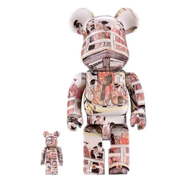 ベアブリック 喜多川歌麿「両国橋の上下」100% & 400%Bearbrick