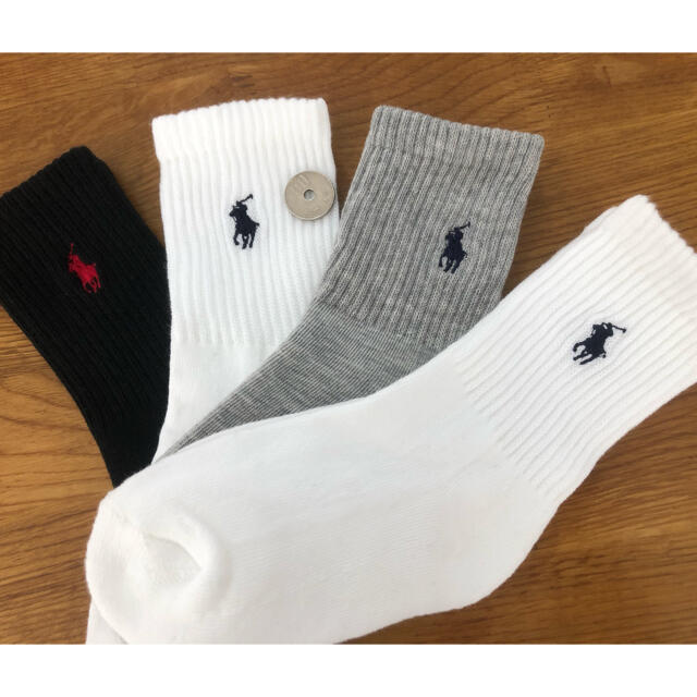 Ralph Lauren(ラルフローレン)の新品ポロラルフローレン RALPH LAUREN 子供靴下4足セット604 キッズ/ベビー/マタニティのこども用ファッション小物(靴下/タイツ)の商品写真