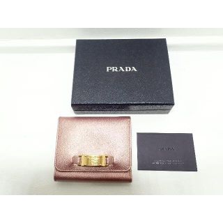 プラダ(PRADA)の【1066】プラダ　3つ折りコンパクト財布(財布)