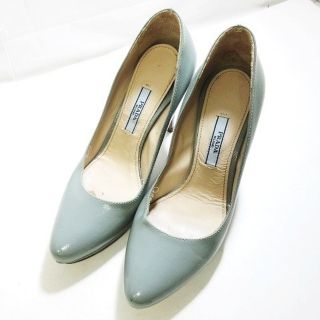 プラダ(PRADA)のプラダ PRADA パンプス ヒール アーモンドトゥ シューズ 靴 35(ハイヒール/パンプス)