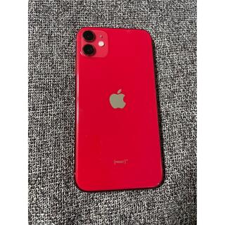 アップル(Apple)のiPhone 11 (PRODUCT)RED 64 GB SIMフリー(スマートフォン本体)