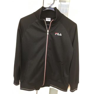 フィラ(FILA)の【美品】FILA スポーツ アウター ジャンパー ブラック 黒(トレーナー/スウェット)