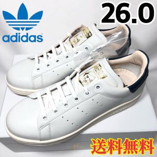 アディダス(adidas)の【新品】アディダス スタンスミス リーコン ホワイト ネイビー 26.0(スニーカー)