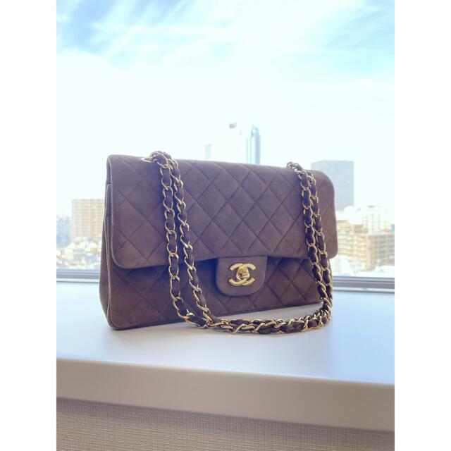 CHANEL - CHANEL シャネル  スエード マトラッセ チェーンショルダーバッグ