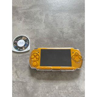 プレイステーションポータブル(PlayStation Portable)の◆SONY プレイステーションポータブル　psp3000◆希少ブライトイエロー(携帯用ゲーム機本体)