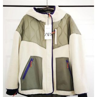 ザラ(ZARA)のZARA フェイクシアリングパフジャケット　LIMITEDEDITION(ブルゾン)