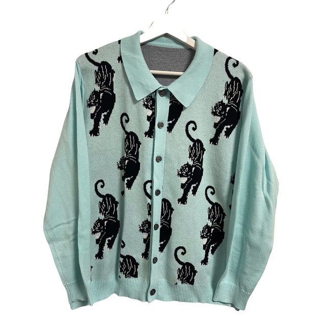 ttt_msw panther knit cardigan　ニットカーディガン 1