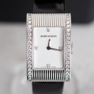 ブシュロン(BOUCHERON)の美品✨ブシュロン リフレ ダイヤベゼル 時計✨ロレックス カルティエ ブルガリ (腕時計)