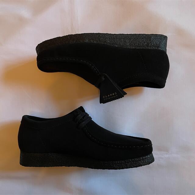 UK8 26cm clarks wallabee black suede