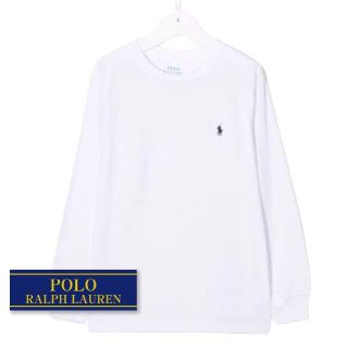 ラルフローレン(Ralph Lauren)の☆新品☆ 120 ラルフローレン コットン長袖Tシャツ ホワイト 7295(Tシャツ/カットソー)