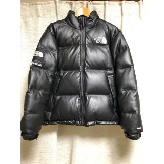 シュプリーム(Supreme)のsupreme レザーヌプシダウン M ノースフェイス レア nuptse(ダウンジャケット)