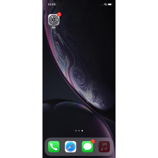 アップル(Apple)のiPhone XR 126 ブラック(スマートフォン本体)