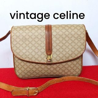 します 良品 レア!Celine Cマカダム ビンテージハンドバッグ 馬車金具