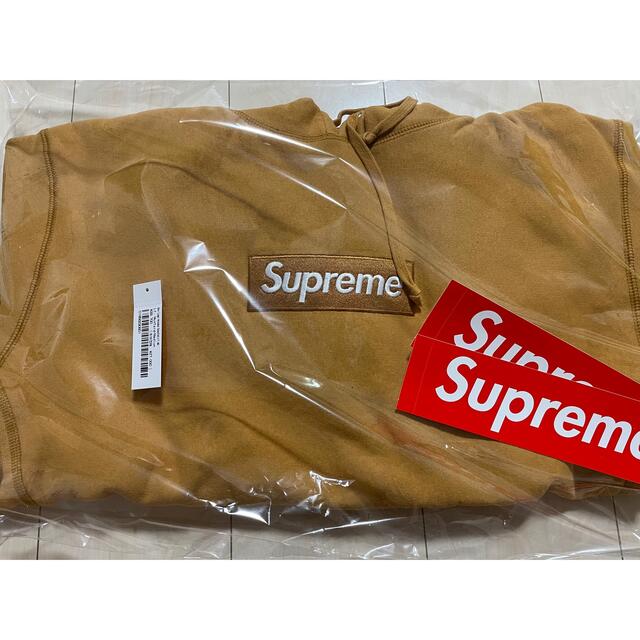 M Supreme Light Mustard Box Logo Hooded 新しいコレクション 円