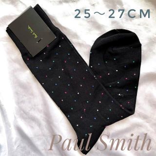 ポールスミス(Paul Smith)の新品未使用《Paul Smith》ポールスミス　メンズ　ソックス　黒　ドット(ソックス)