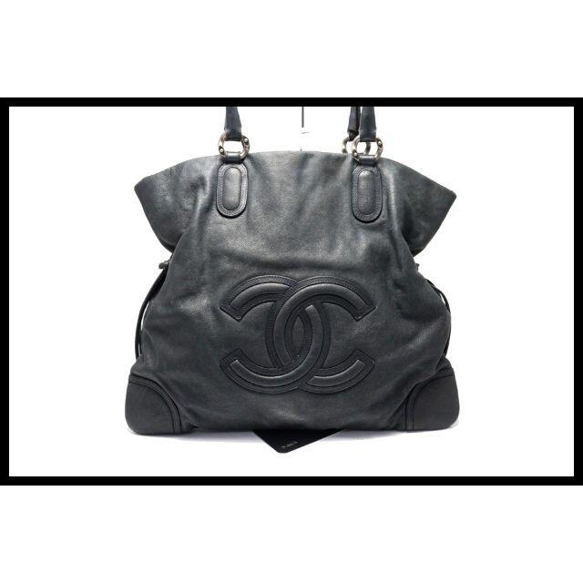 CHANEL 14番台 デカココ ショルダーバッグ■12qp02827461レザー縦