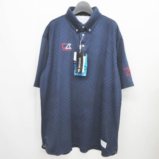 カッター&バック ゴルフ ウエア ポロシャツ カットソー 半袖 ロゴ刺繍 3L