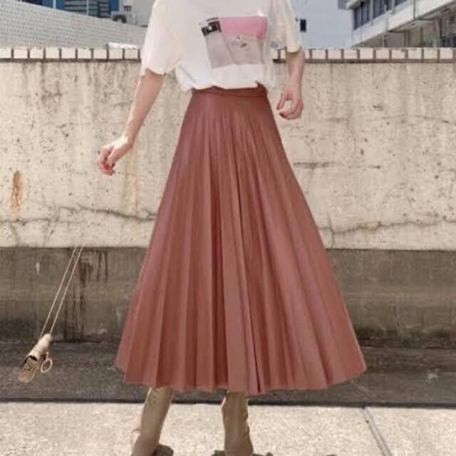 SNIDEL レザープリーツスカート SNIDEL レザープリーツスカート