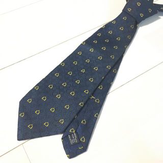 グッチ(Gucci)のGUCCI ネクタイ シルク100% ネイビー 総柄 ビジネス(ネクタイ)