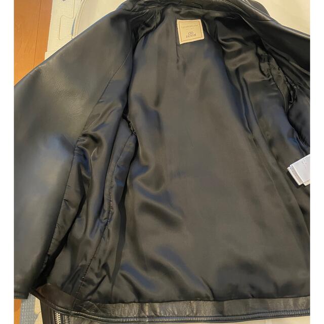 TOMORROWLAND(トゥモローランド)のDENIM tomorrowland ダブルライダースレザージャケット メンズのジャケット/アウター(ライダースジャケット)の商品写真