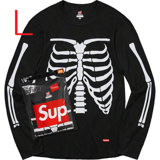 シュプリーム(Supreme)のSupreme　Hanes　Bones Thermal Crew　Lサイズ(Tシャツ/カットソー(七分/長袖))