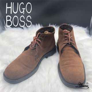 ヒューゴボス(HUGO BOSS)のHUGOBOSS ヒューゴボス チャッカブーツ スエード 8 ブラウン(ブーツ)