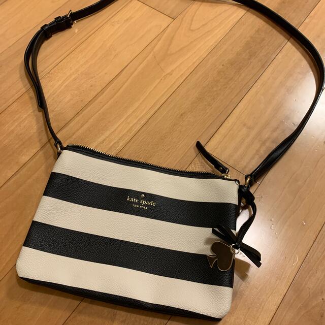 kate spade ボーダー　ボディバッグ