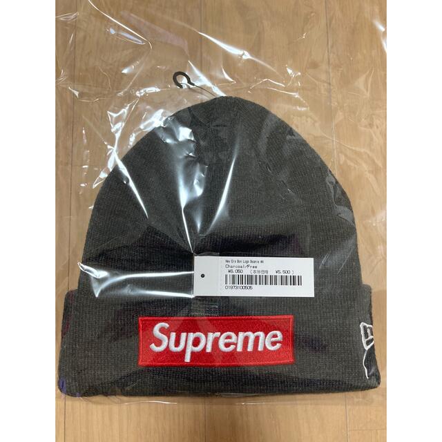 supreme Box Logo Beanie チャコールグレー　シュプリーム