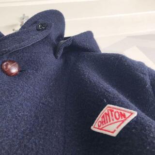 【DANTON】ウールシングルモッサコート ネイビー 36 日本製 ダントン