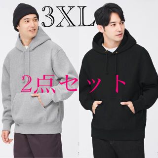 GU ヘビーウェイトパーカ　グレー　ナチュラル　グレー　3XL