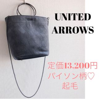 ユナイテッドアローズ(UNITED ARROWS)のユナイテッドアローズ UWCS パイソン エンボス トートバッグ  チェーン(ショルダーバッグ)