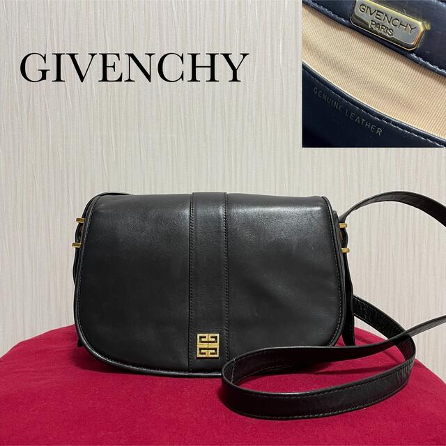 GIVENCHY - 【美品】GIVENCHY ショルダーバッグ レザー ゴールドG金具 ...