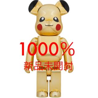 メディコムトイ(MEDICOM TOY)のベアブリック　ピカチュウ GOLD CHROME 1000%(キャラクターグッズ)